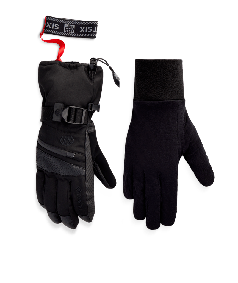 WOMENS GORE-TEX SMARTY® 3-in-1 GAUNTLET GLOVE - BLACK