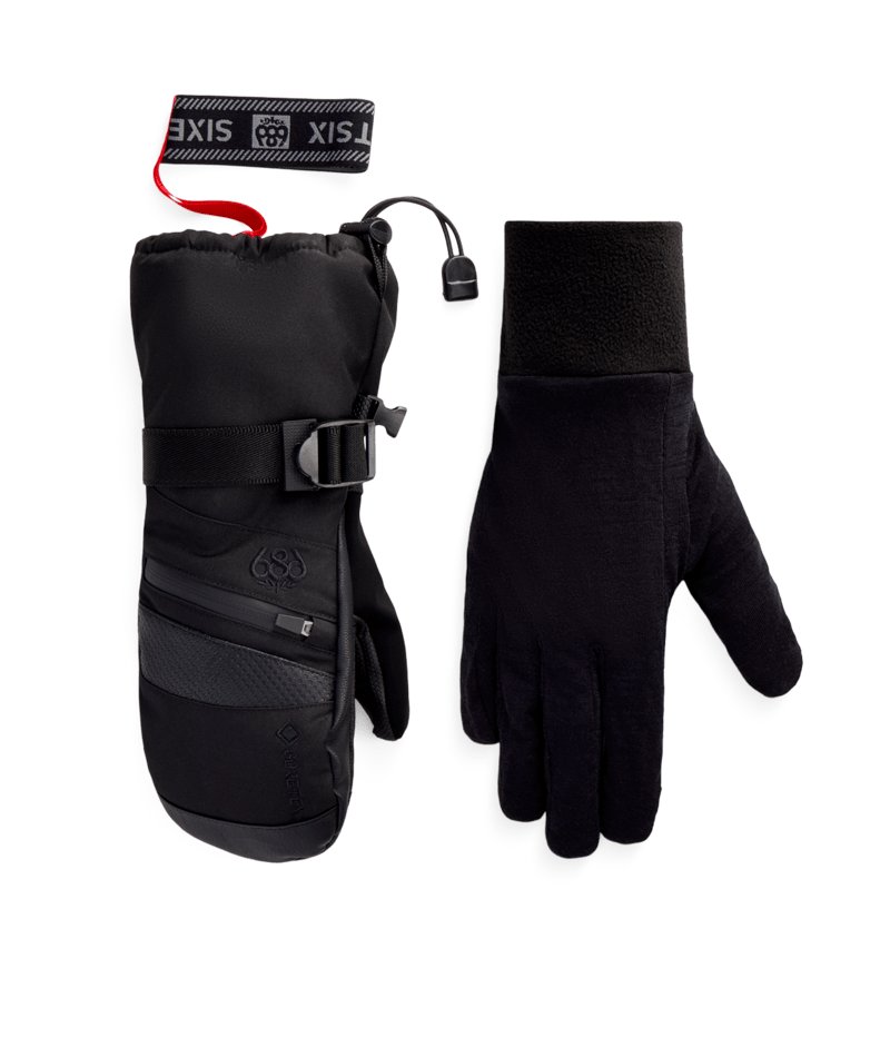 WOMENS GORE-TEX SMARTY® 3-in-1 GAUNTLET MITT - BLACK