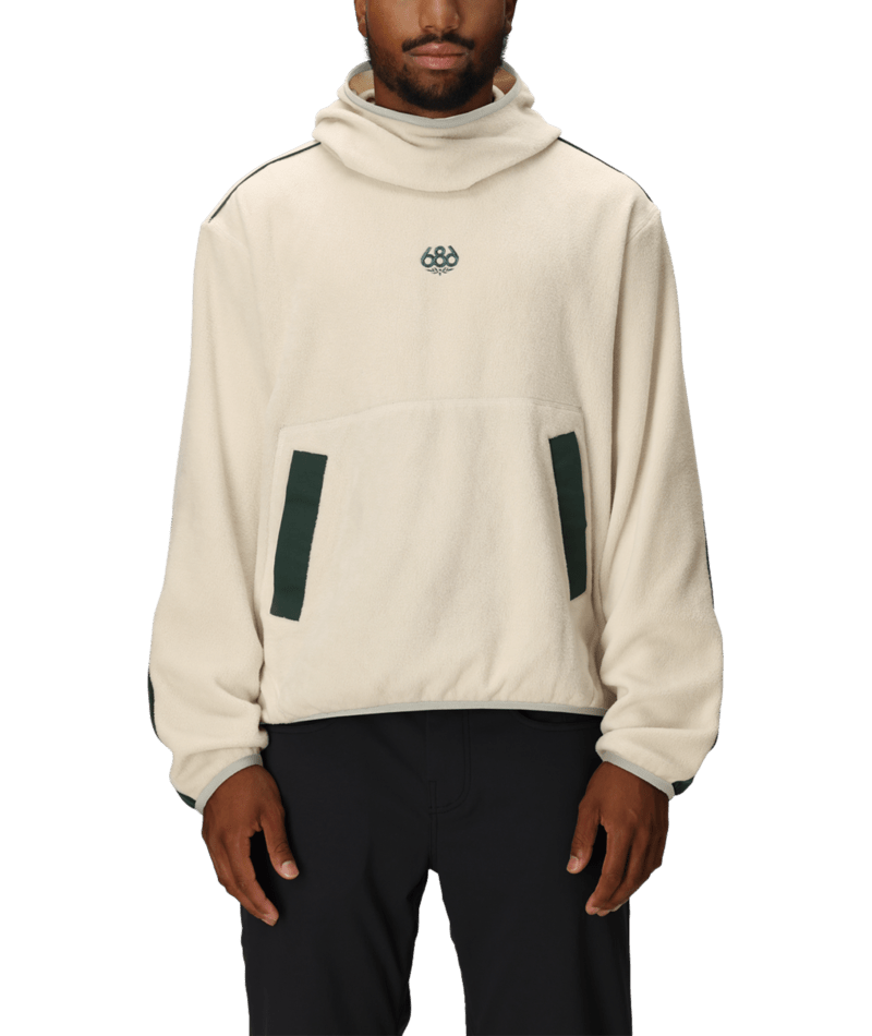 MENS CLAVA FLEECE HOODY - LIMESTONE
