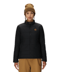 WOMENS THERMAL PUFF INSULATED JACKET - BLACK