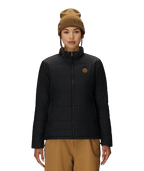 WOMENS THERMAL PUFF INSULATED JACKET - BLACK