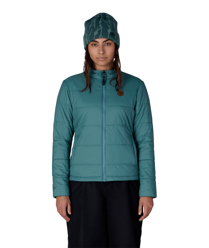 WOMENS THERMAL PUFF INSULATED JACKET - PALE FIRN