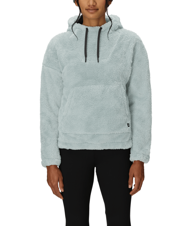 WOMENS SHERPA HOODY - DUSTY MARINE