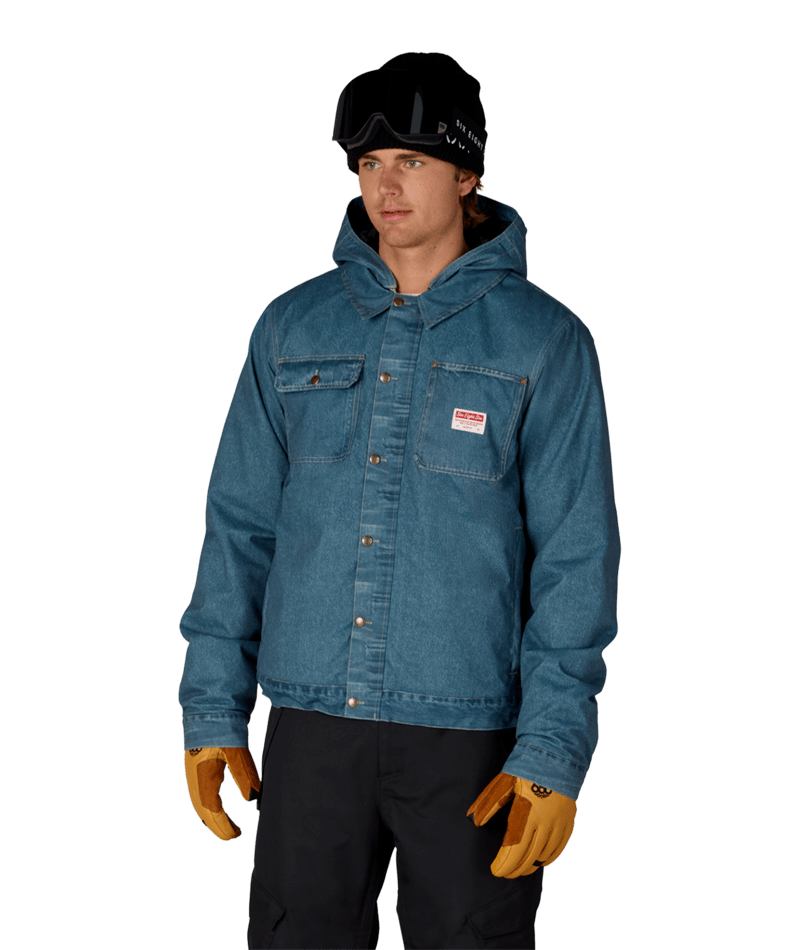MENS DECONSTRUCTED™ DENIM INSULATED JACKET - INDIGO DENIM