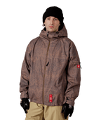 MENS 686 DOJO® SHELL JACKET - BROWN CRINKLE WASH