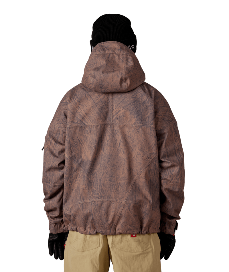 MENS 686 DOJO® SHELL JACKET - BROWN CRINKLE WASH