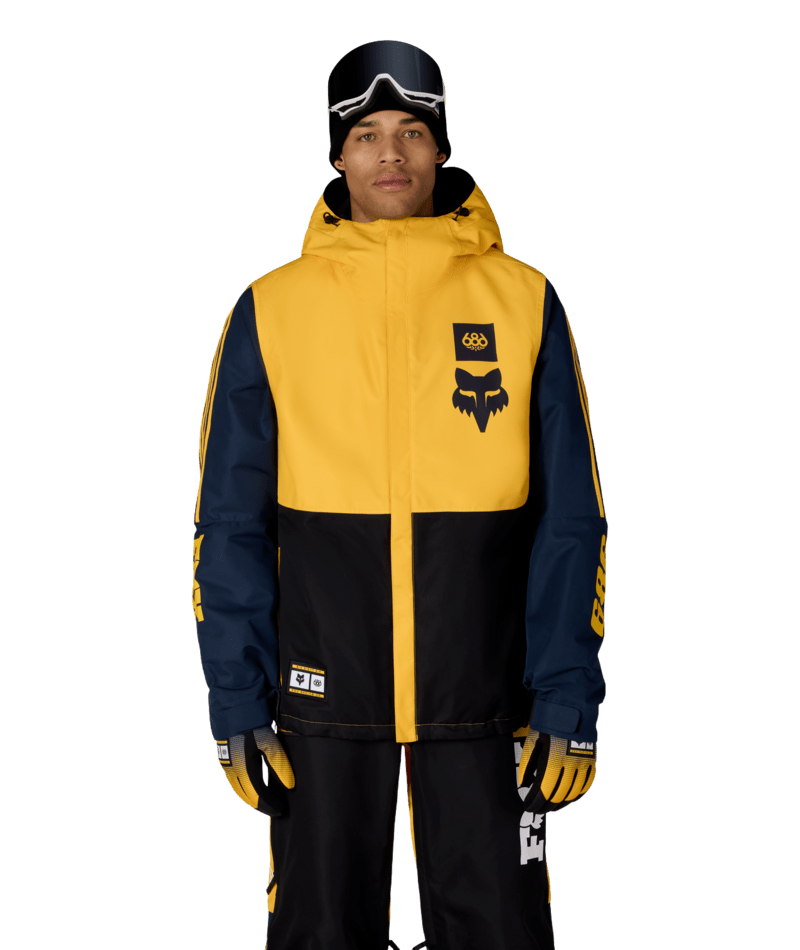 MENS FOX RACING SPEC INSULATED JACKET - FOX YELLOW COLORBLOCK