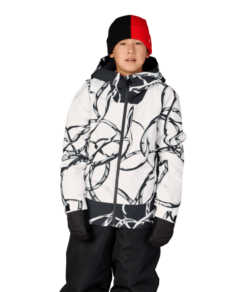 BOYS GATEWAY™ INSULATED JACKET - WHITE WIRE COLORBLOCK