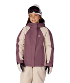GIRLS HOLOGRAM™ INSULATED JACKET - BLACK PLUM COLORBLOCK