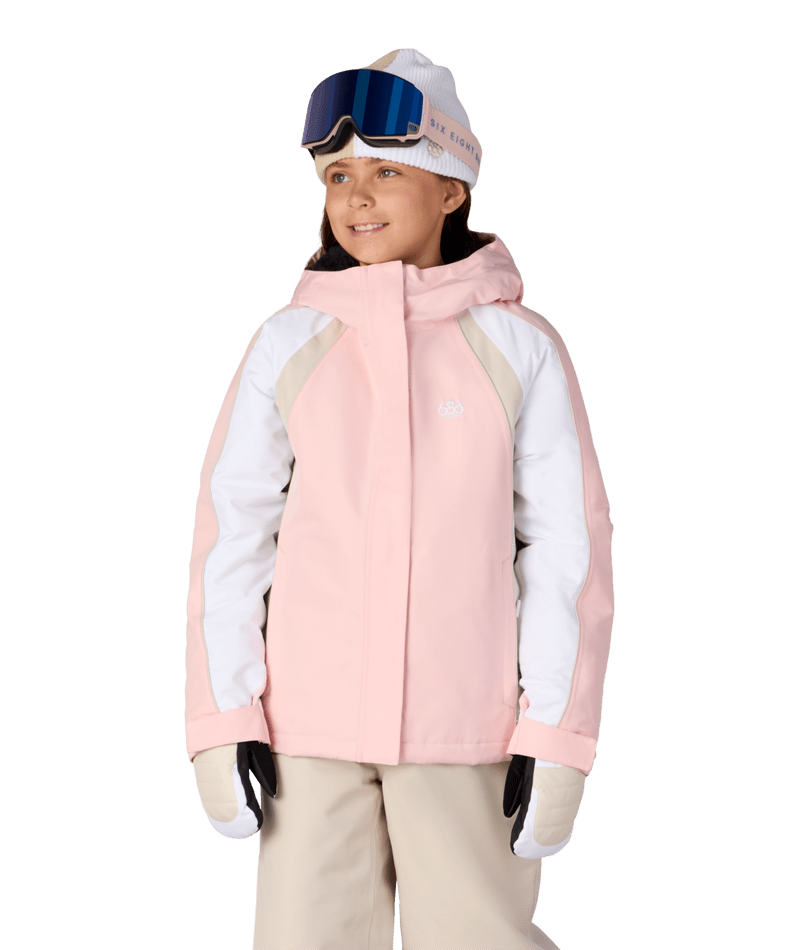 GIRLS HOLOGRAM™ INSULATED JACKET - LOTUS COLORBLOCK