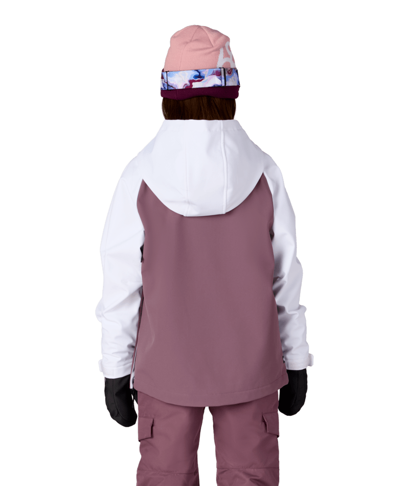 YOUTH WATERPROOF HOODY - WHITE COLORBLOCK