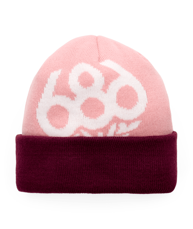 YOUTH WREATH FLEECE LINED BEANIE - SMOKEY LILAC