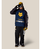 MENS FOX RACING WATERPROOF HOODY - FOX NAVY COLORBLOCK