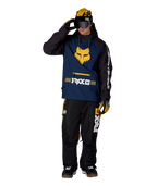 MENS FOX RACING WATERPROOF HOODY - FOX NAVY COLORBLOCK