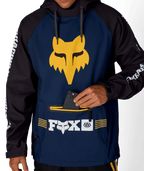 MENS FOX RACING WATERPROOF HOODY - FOX NAVY COLORBLOCK