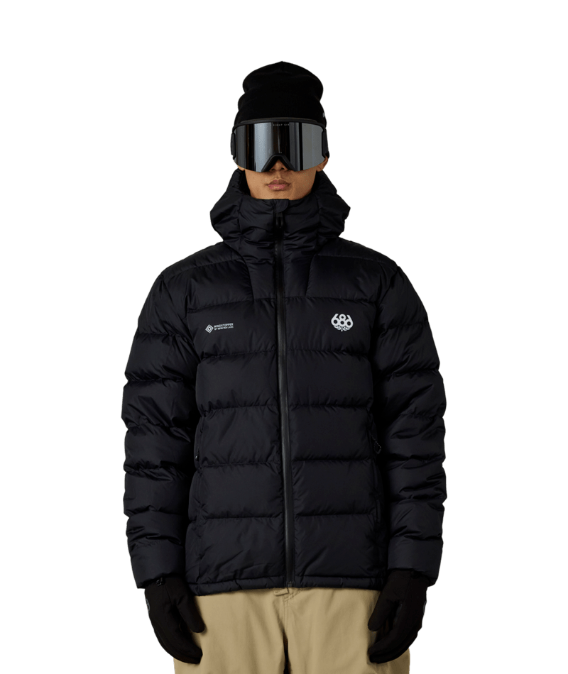 MENS WINDSTOPPER® PYRO™ DOWN PUFFER JACKET - BLACK