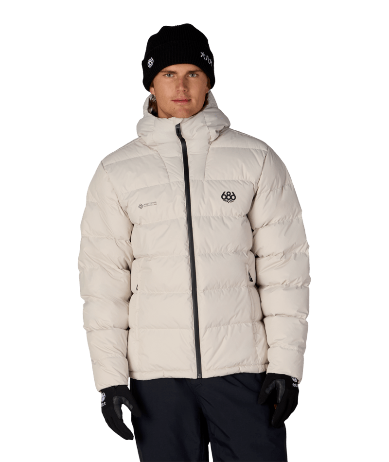 MENS WINDSTOPPER® PYRO™ DOWN PUFFER JACKET - LIMESTONE