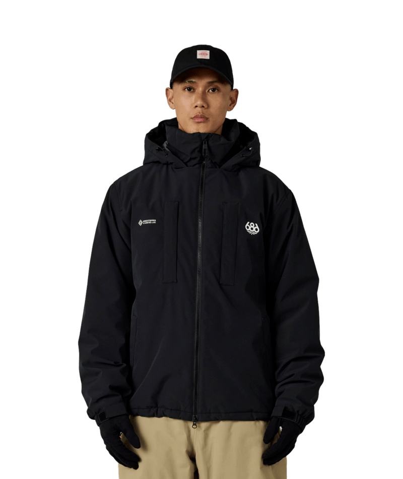 MENS WINDSTOPPER® GUIDELINE INSULATED JACKET - BLACK