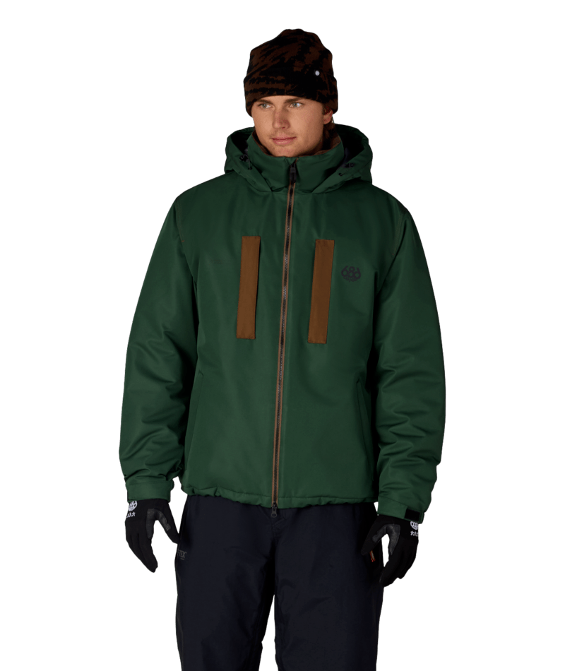 MENS WINDSTOPPER® GUIDELINE INSULATED JACKET - MOSS GREEN