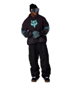 MENS FOX RACING WATERPROOF TEAM HOODY - FOX PALE FIRN