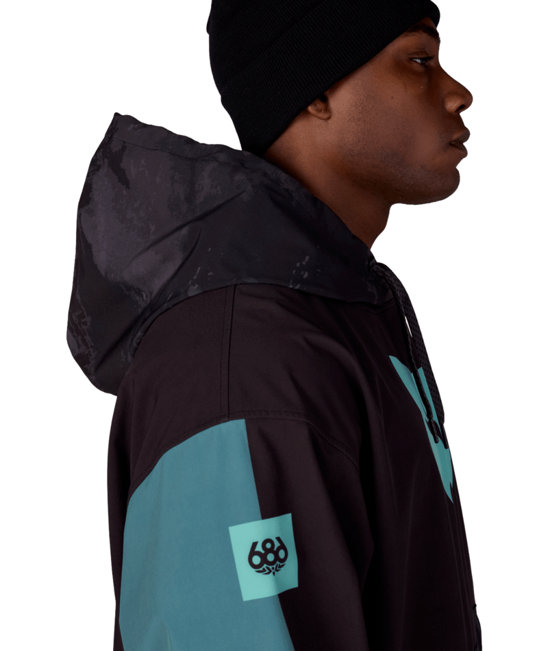 MENS FOX RACING WATERPROOF TEAM HOODY - FOX PALE FIRN