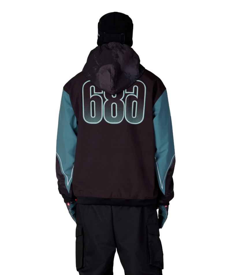 MENS FOX RACING WATERPROOF TEAM HOODY - FOX PALE FIRN