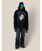 MENS METALLICA WATERPROOF HOODY - METALLICA BLACK
