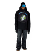 MENS METALLICA WATERPROOF HOODY - METALLICA BLACK