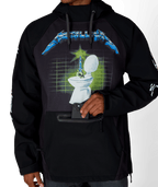 MENS METALLICA WATERPROOF HOODY - METALLICA BLACK