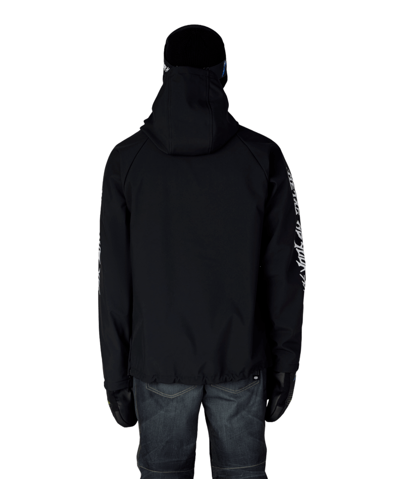 MENS METALLICA WATERPROOF HOODY - METALLICA BLACK