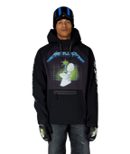 MENS METALLICA WATERPROOF HOODY - METALLICA BLACK