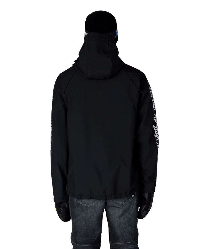 MENS METALLICA WATERPROOF HOODY - METALLICA BLACK