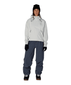 WOMENS WATERPROOF TEAM CROP HOODY - LIMESTONE