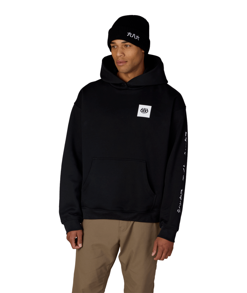 JAPOW PREMIUM HEAVYWEIGHT PULLOVER HOODY - BLACK
