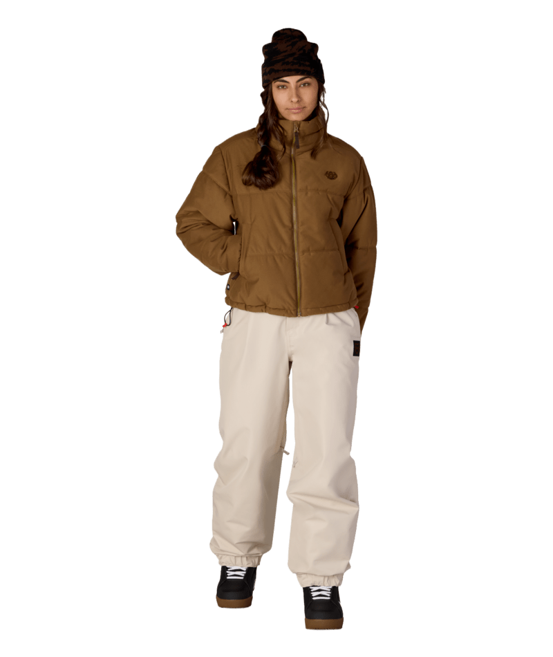 WOMENS GRACIOUS PUFFER JACKET - DARK EARTH