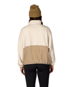 WOMENS CHIMAY FLEECE ANORAK - LIMESTONE COLORBLOCK