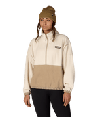 WOMENS CHIMAY FLEECE ANORAK - LIMESTONE COLORBLOCK
