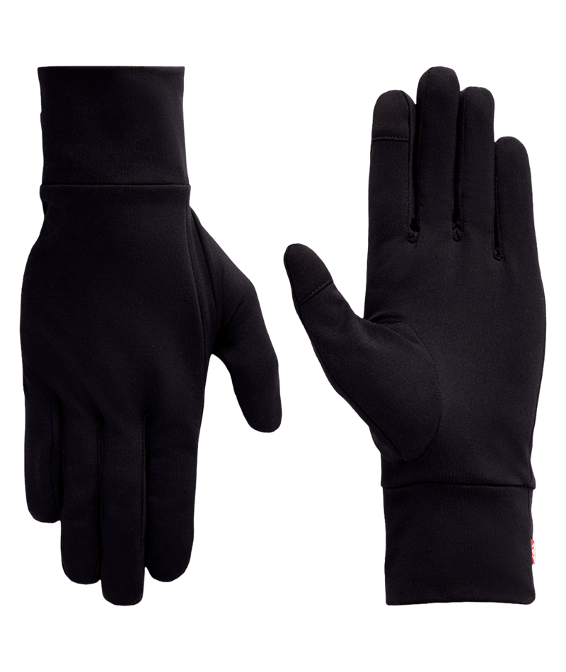 MENS FLEECE GLOVE LINER - BLACK