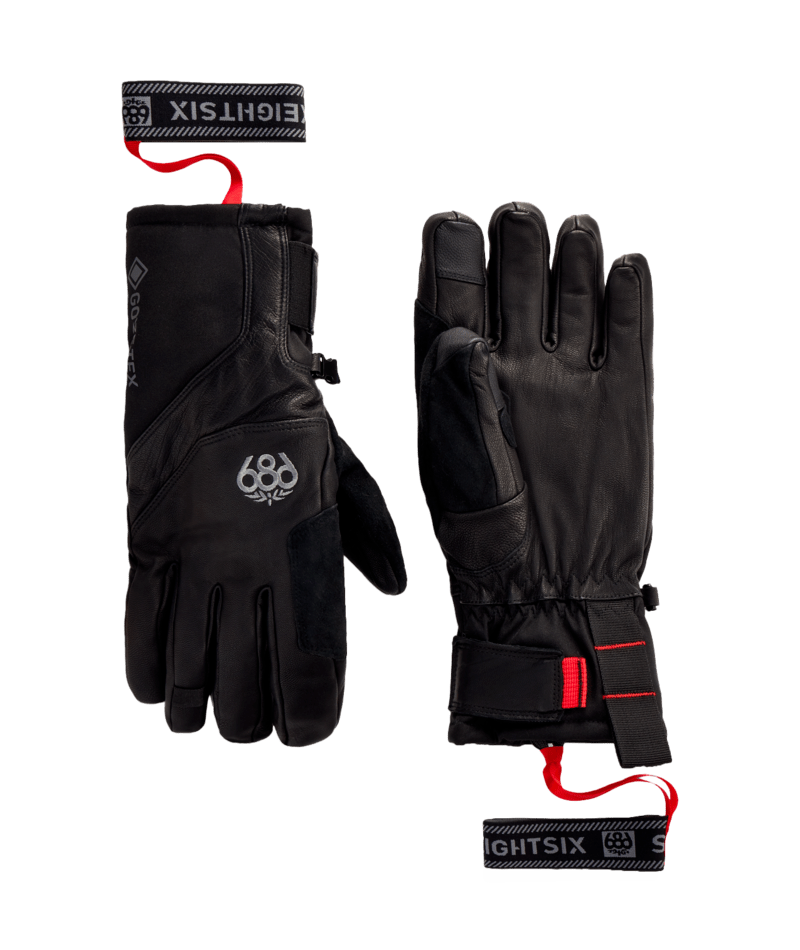 MENS GORE-TEX STRONGHOLD™ LEATHER GLOVE - BLACK