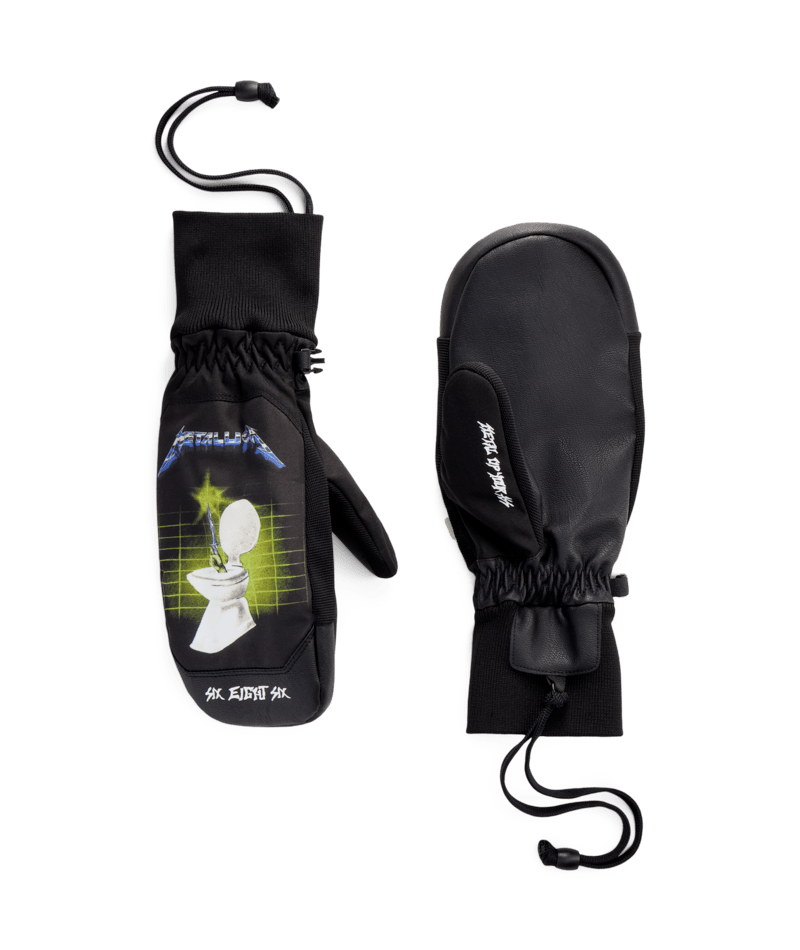 MENS CRUSH INSULATED MITT - METALLICA BLACK