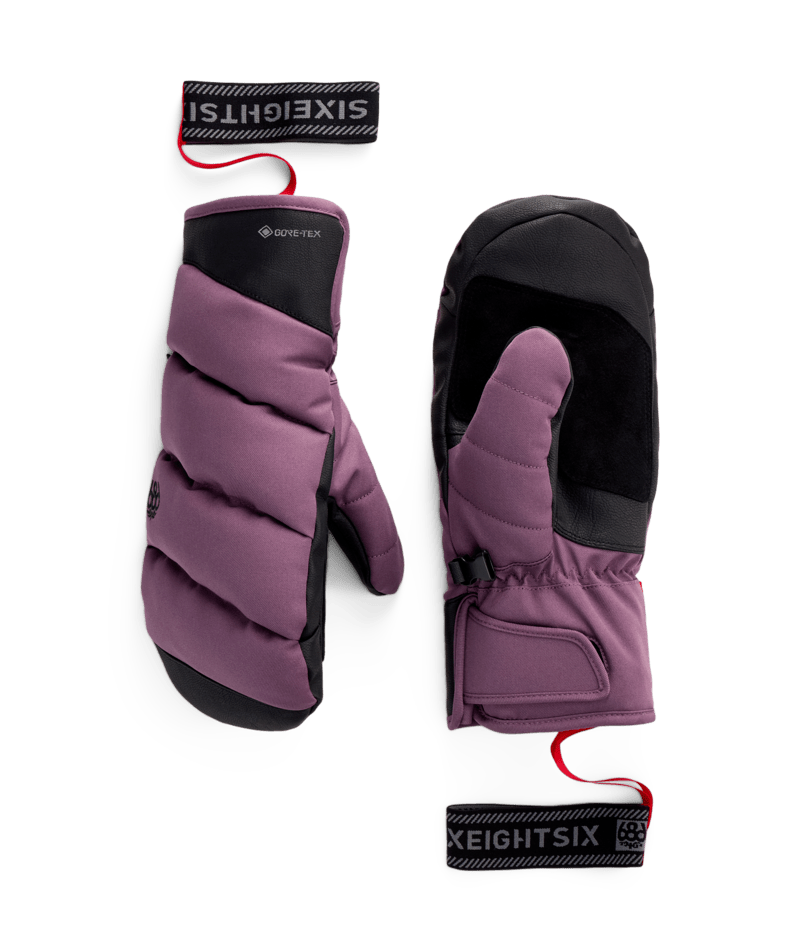 WOMENS GORE-TEX BUFFER™ INSULATED MITT - BLACK PLUM