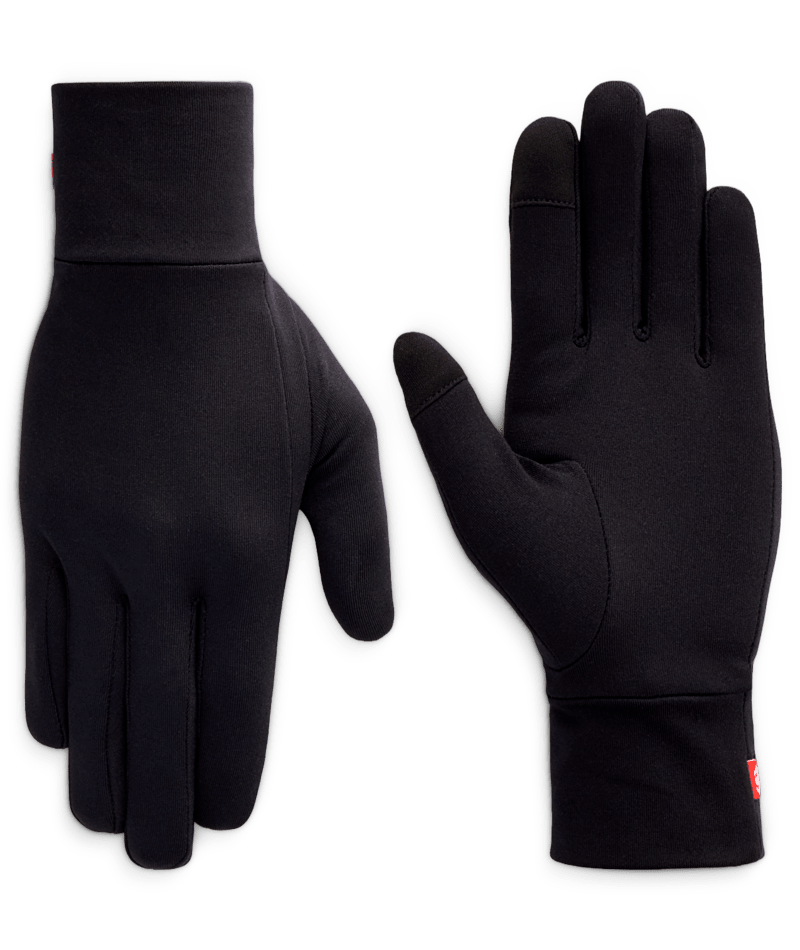 WOMENS FLEECE GLOVE LINER - BLACK