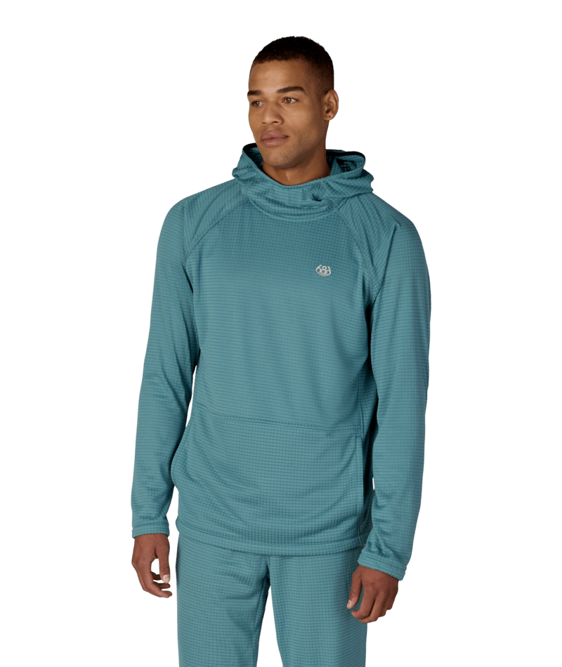 MENS MISSION GRID™ RAGLAN HOODY - PALE FIRN