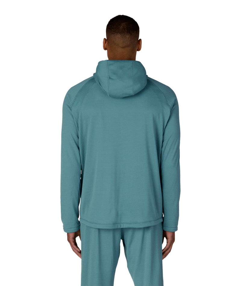 MENS MISSION GRID™ RAGLAN HOODY - PALE FIRN