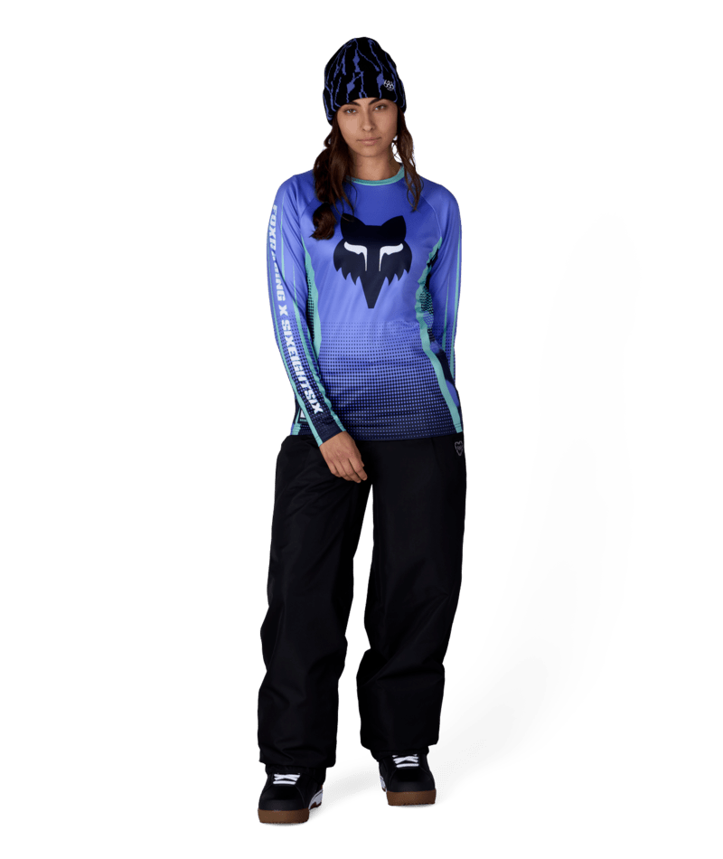 WOMENS FOX RACING BASE LAYER LS - FOX ALPENGLOW BLUE