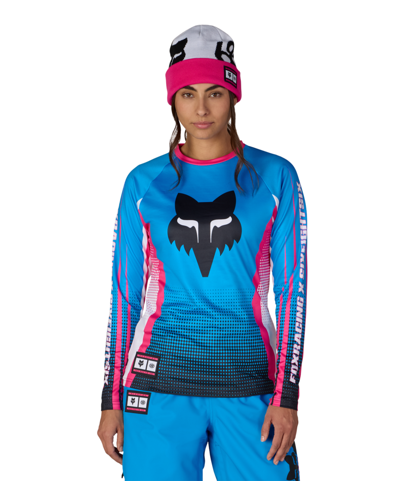 WOMENS FOX RACING BASE LAYER LS - FOX BLUE
