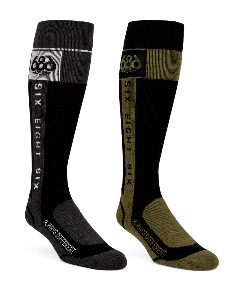 MENS MERINO FLOW SOCK - 2PK - ASSORTED