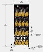 GLOVE COMPLETE RACK - BLACK