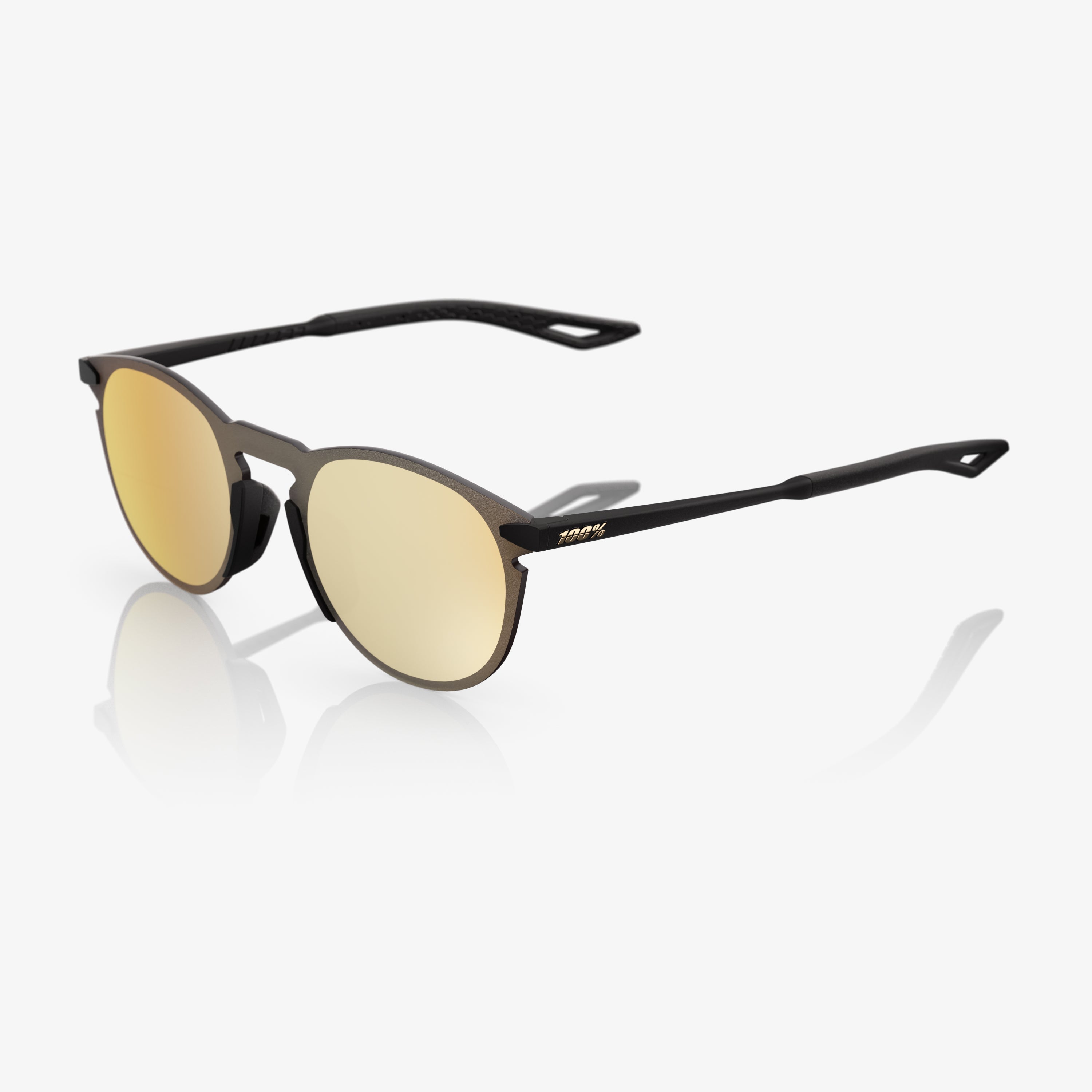 LEGERE ROUND - Negro Mate - Espejo Dorado HiPER 24K