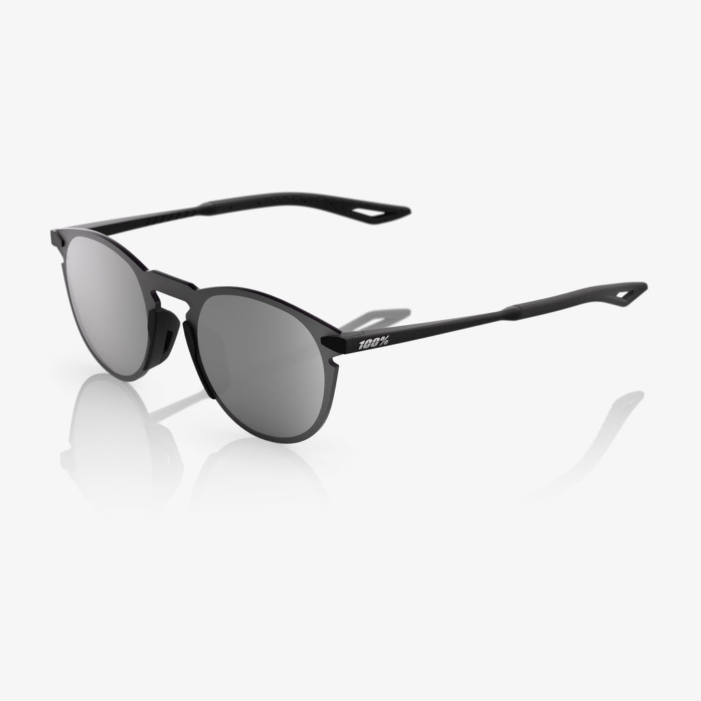 LEGERE ROUND Lente Espejo Plateado Negro Mate